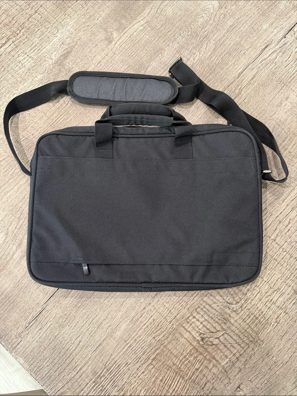SwissGear Black Laptop Briefcase with Red Accents